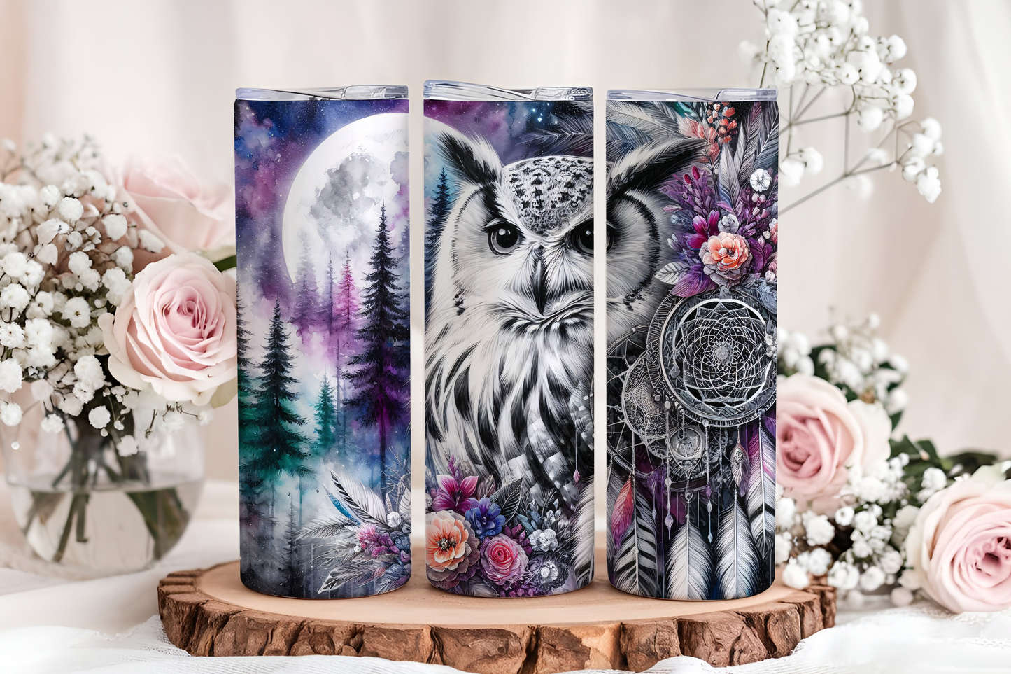 Dreamcatcher owl tumbler!