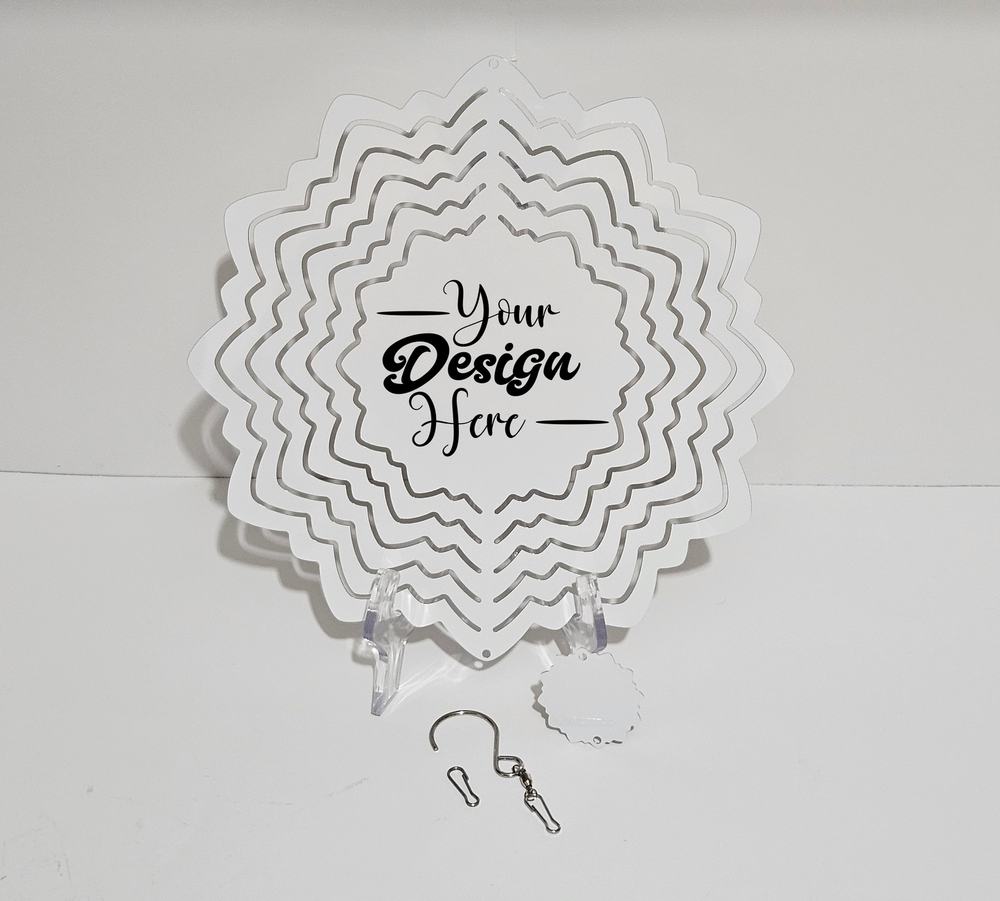 Custom double sided 10in wind spinner!